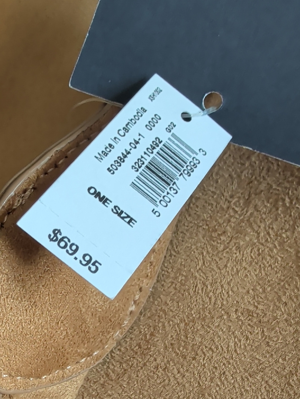 GAP Tan Suede-Look Shoulder Hobo Bag - Picture 3 of 7